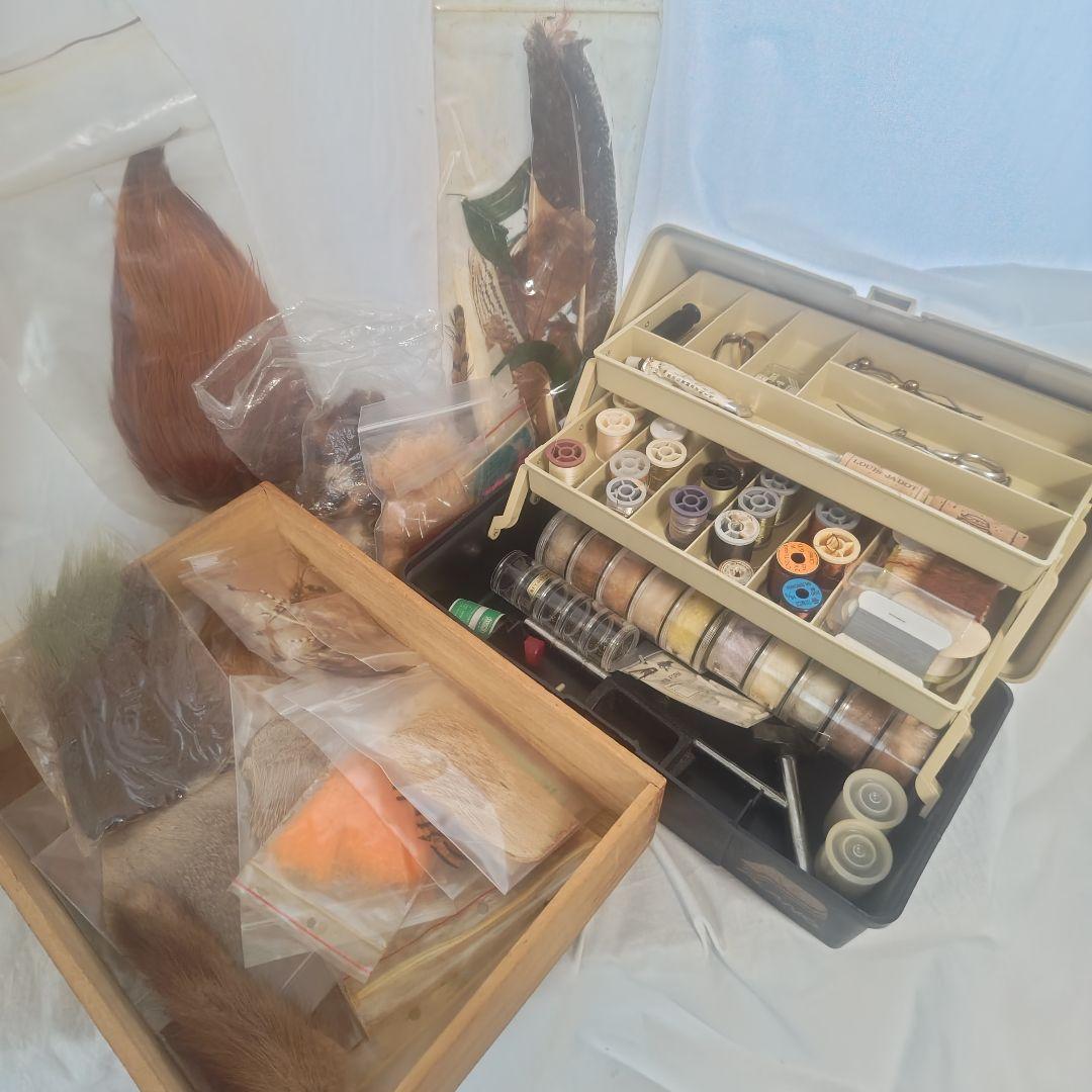 【素材多数】フライタイイングツール＆マテリアルセット