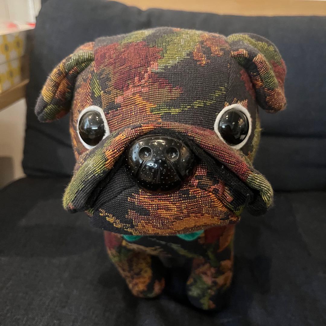 フレンチブルドッグ　ぬいぐるみ　花柄