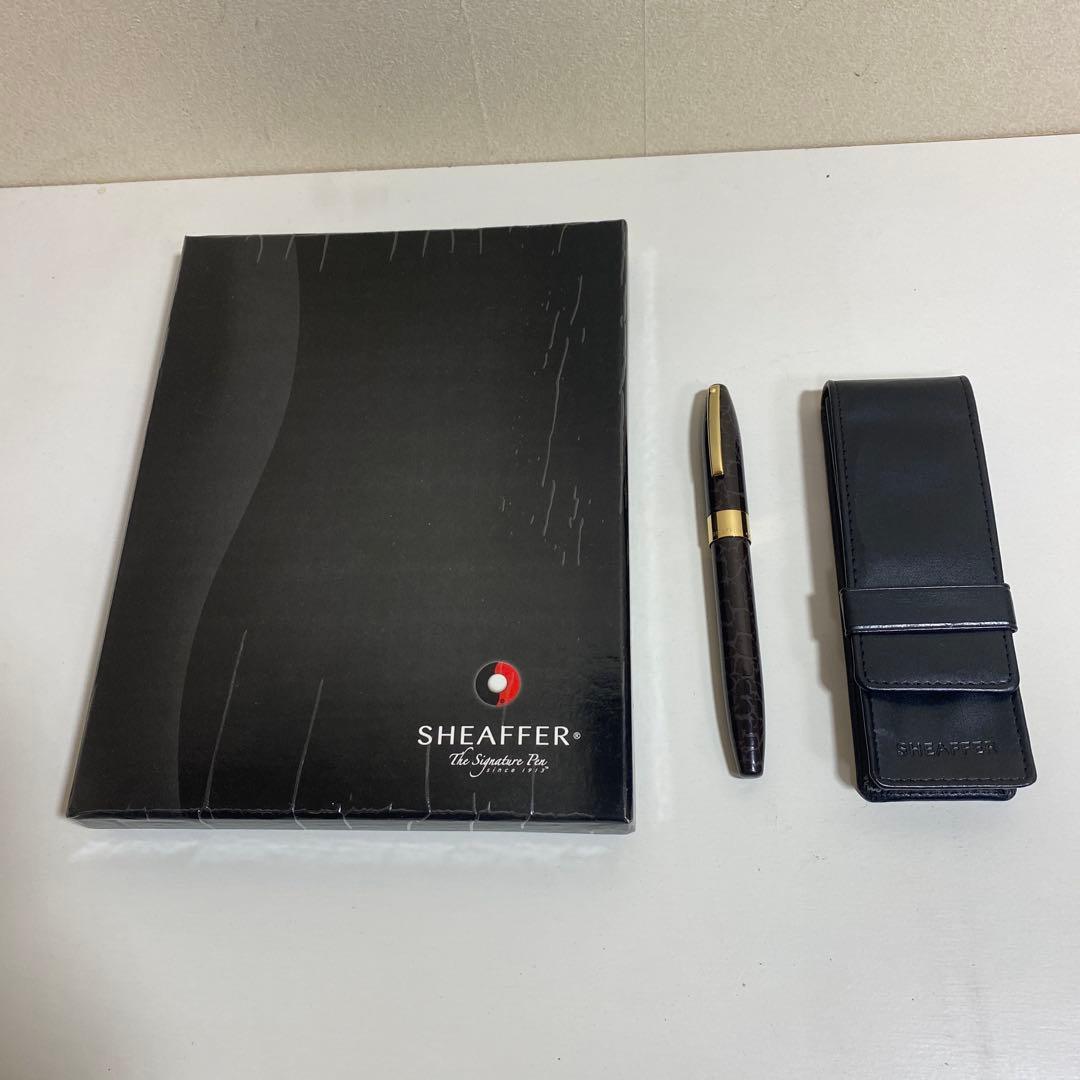 SHEAFFER 18K万年筆 専用ケース付き