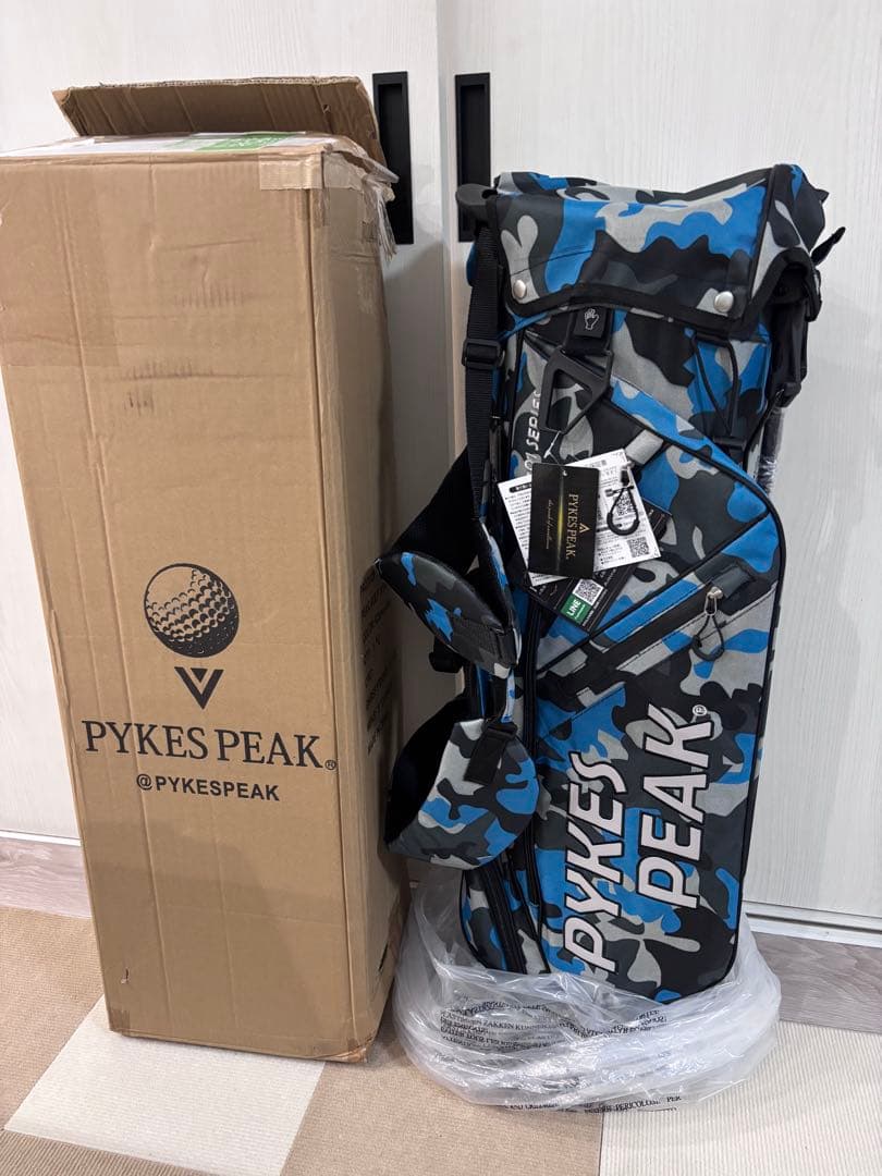 新品PYKES PEAK キャディバッグ ゴルフバッグ