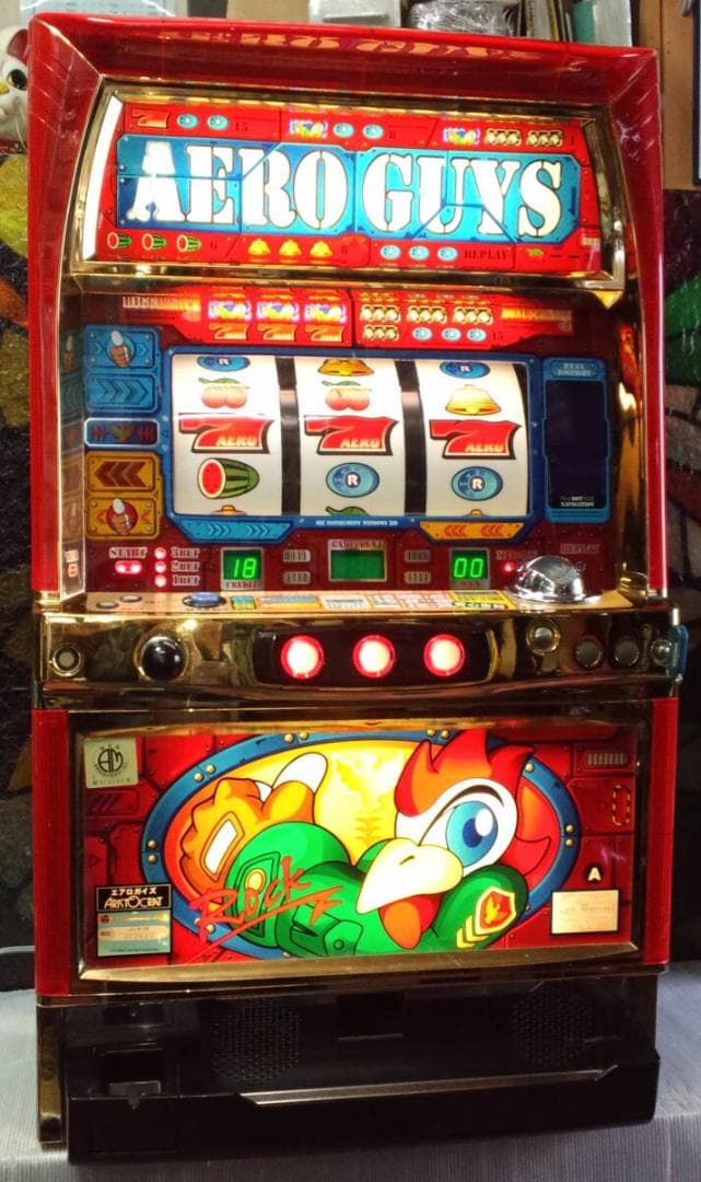 【パチスロ実機】アリストクラート★エアロガイズ【オートプレイ付不要機付】