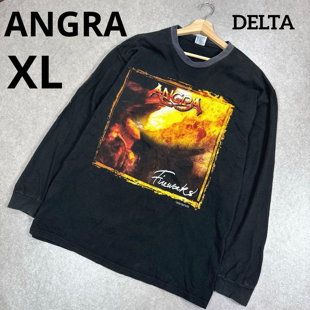 希少 90s ANGRA ヴィンテージ バンド ツアー ロングTシャツ 当時物