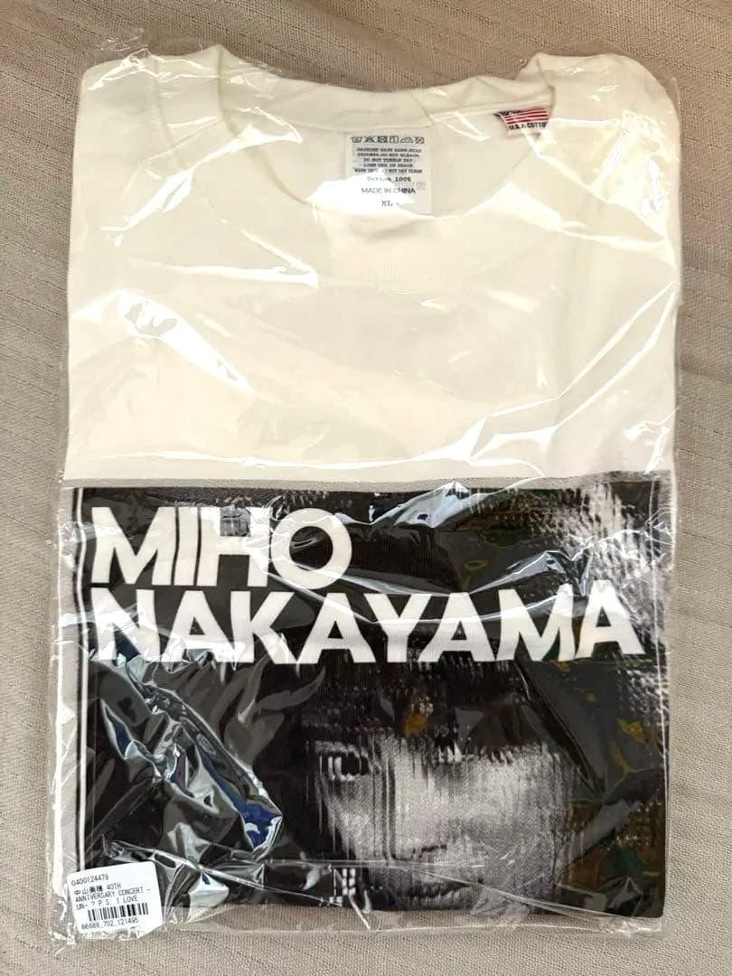 新品 中山美穂 40TH ANNIVERSARY CONCERT Tシャツ XL