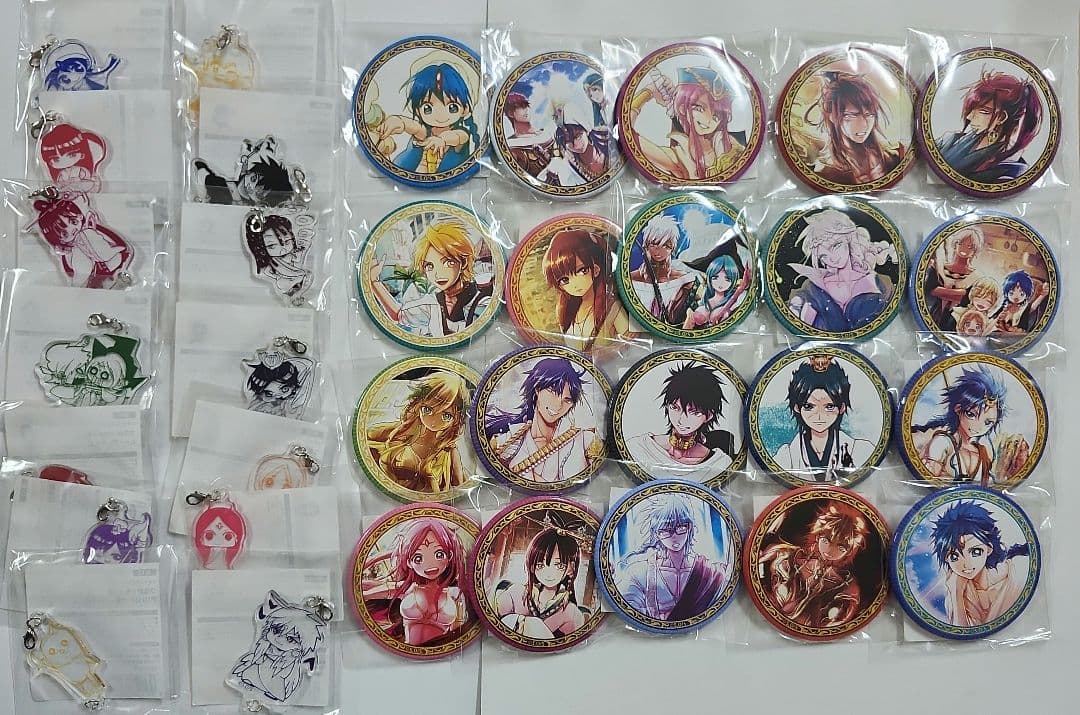 マギ　オンラインくじ　缶バッジ　つながっちゃーむ