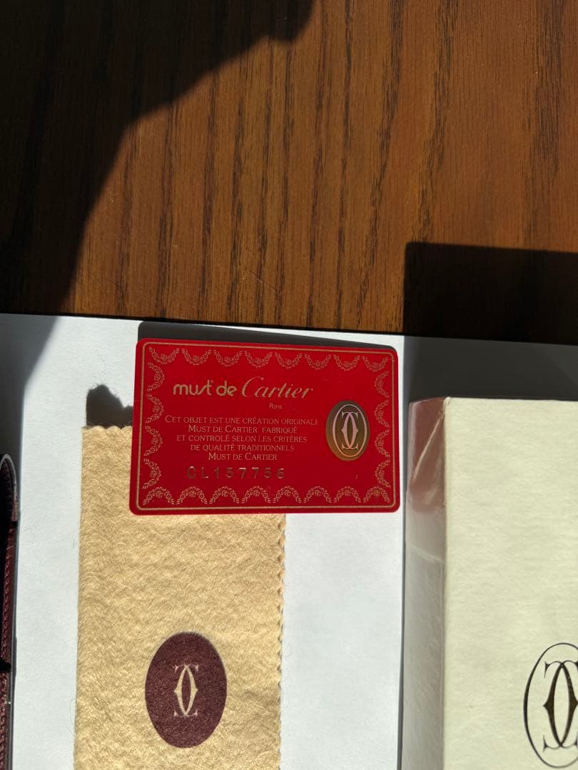 【新品・未使用】mut de Cartier レザーケースとクリーニングクロス