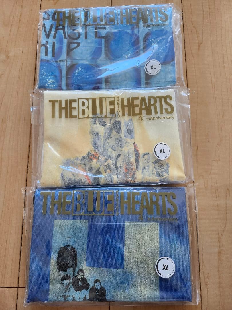 【新品未使用】ブルーハーツ BLUE HEARTS Tシャツ XL 3枚セット
