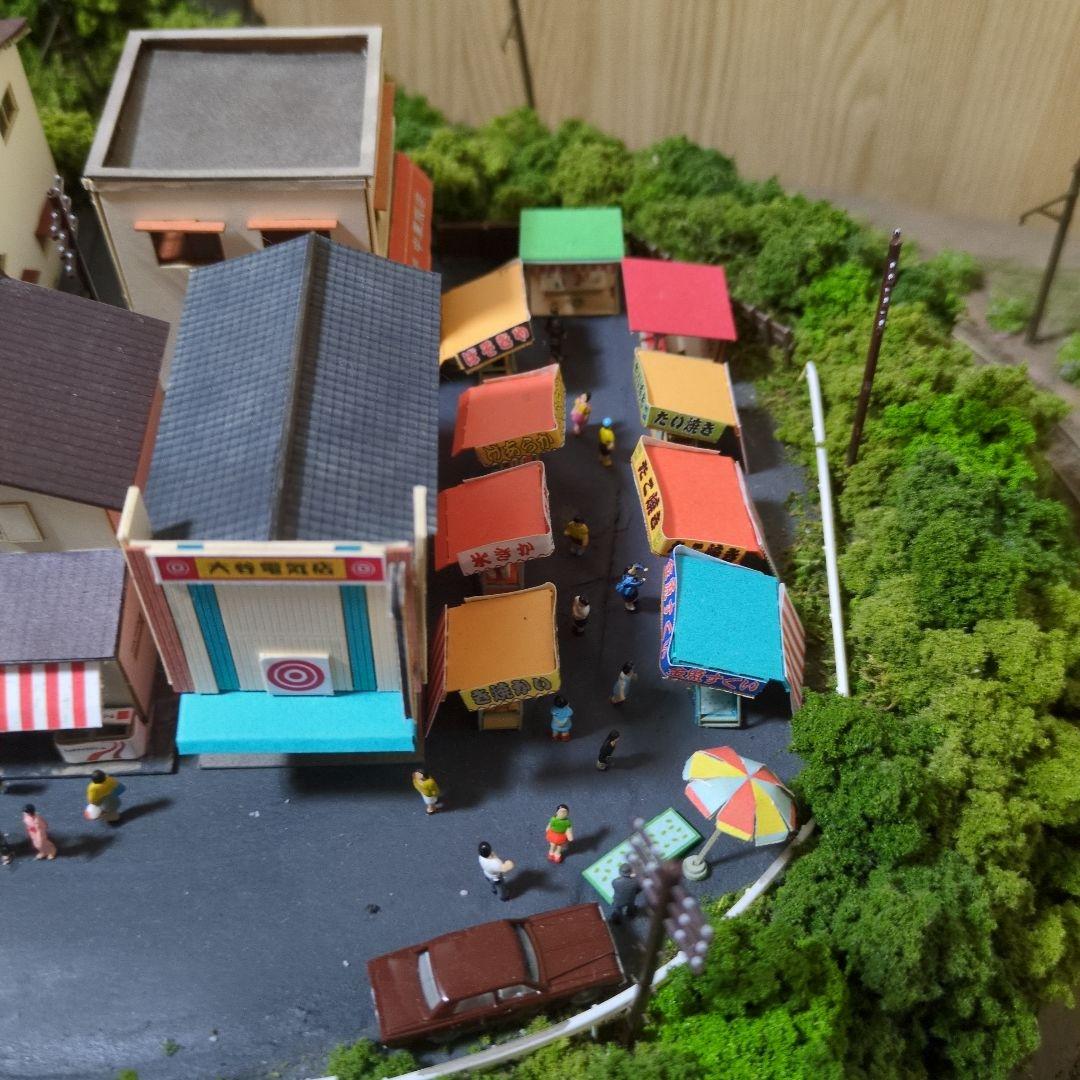 Nゲージ 鉄道模型 銚子電鉄の風景　夏祭り