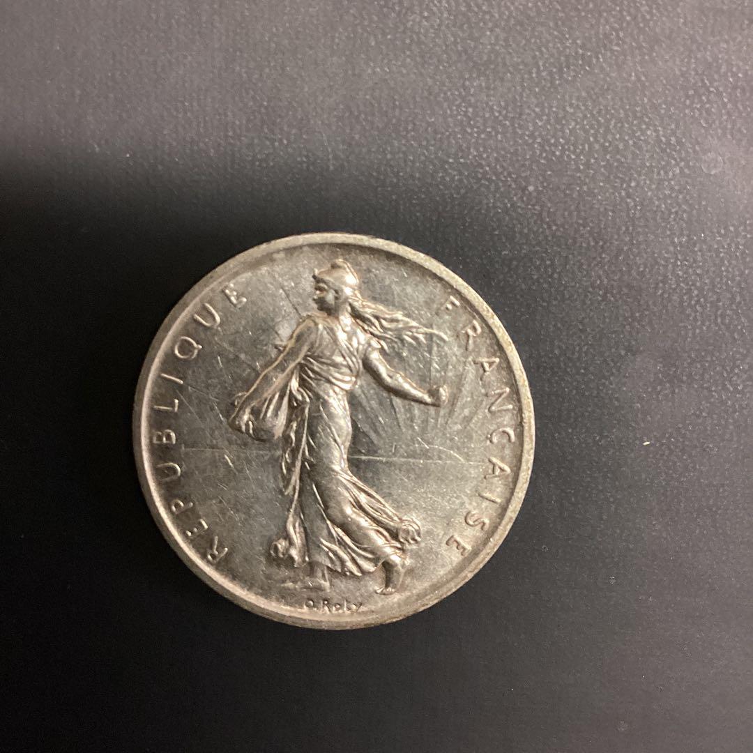 フランス 5フラン 銀貨 1960年　外国　レア