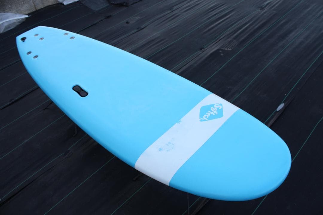 Softech スポンジボード 6’6 ｘ21 ｘ3＋中古リーシュ＋FCSキー