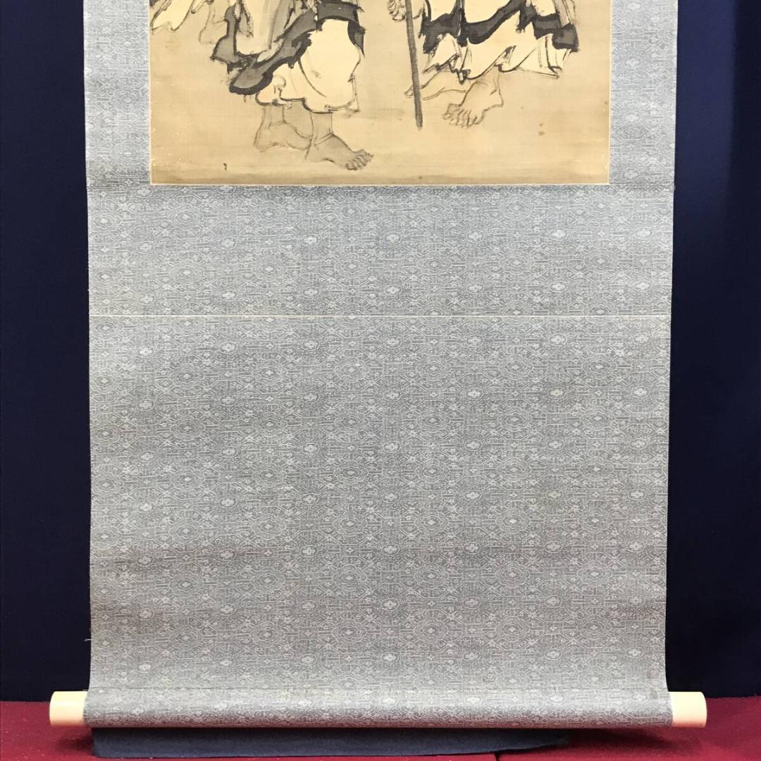 作者不詳/人物画賛/人物図/掛軸/名家伝来AH-549