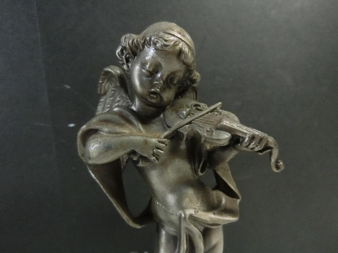 ☆ 天使 バイオリン 立像 エンジェル像 アンティーク 天使像