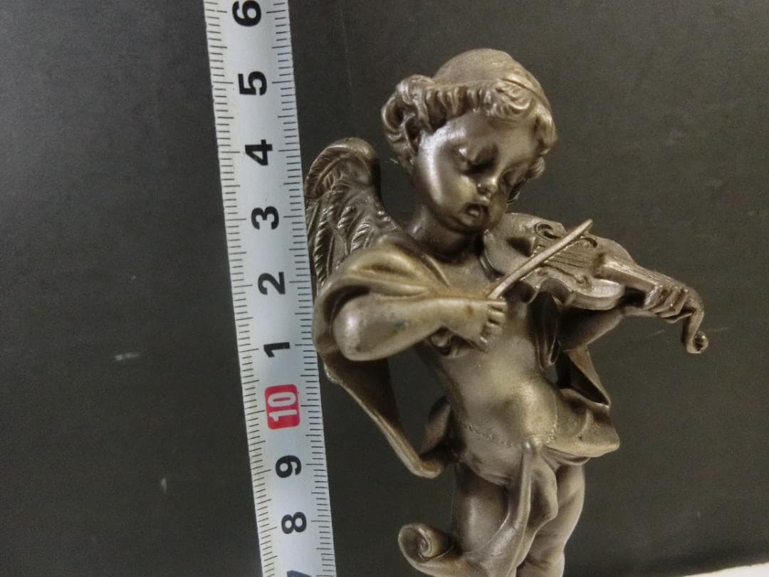 ☆ 天使 バイオリン 立像 エンジェル像 アンティーク 天使像