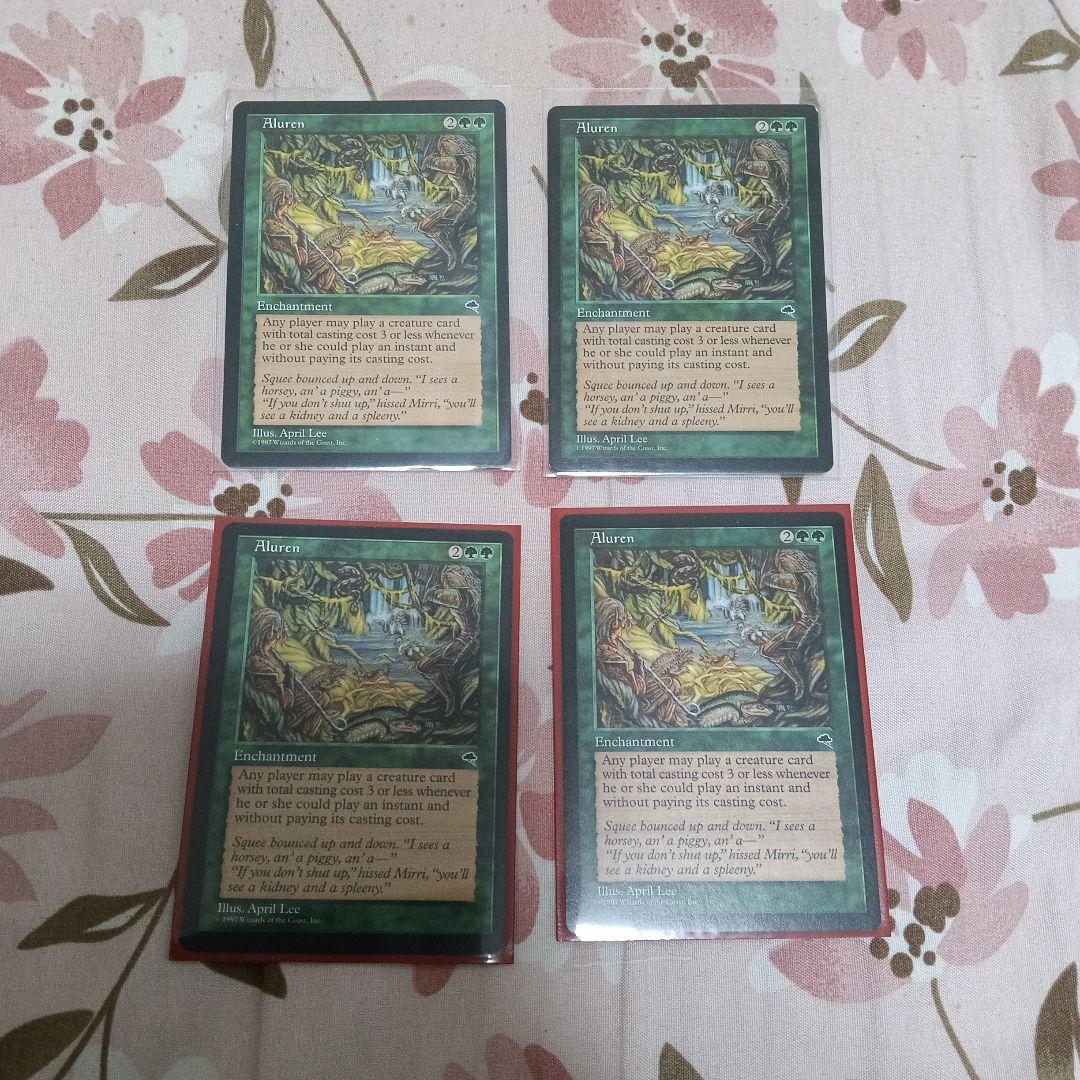 ※ラスト【4枚セット】【再録禁止カード】魔の魅惑 TMP版 英語版