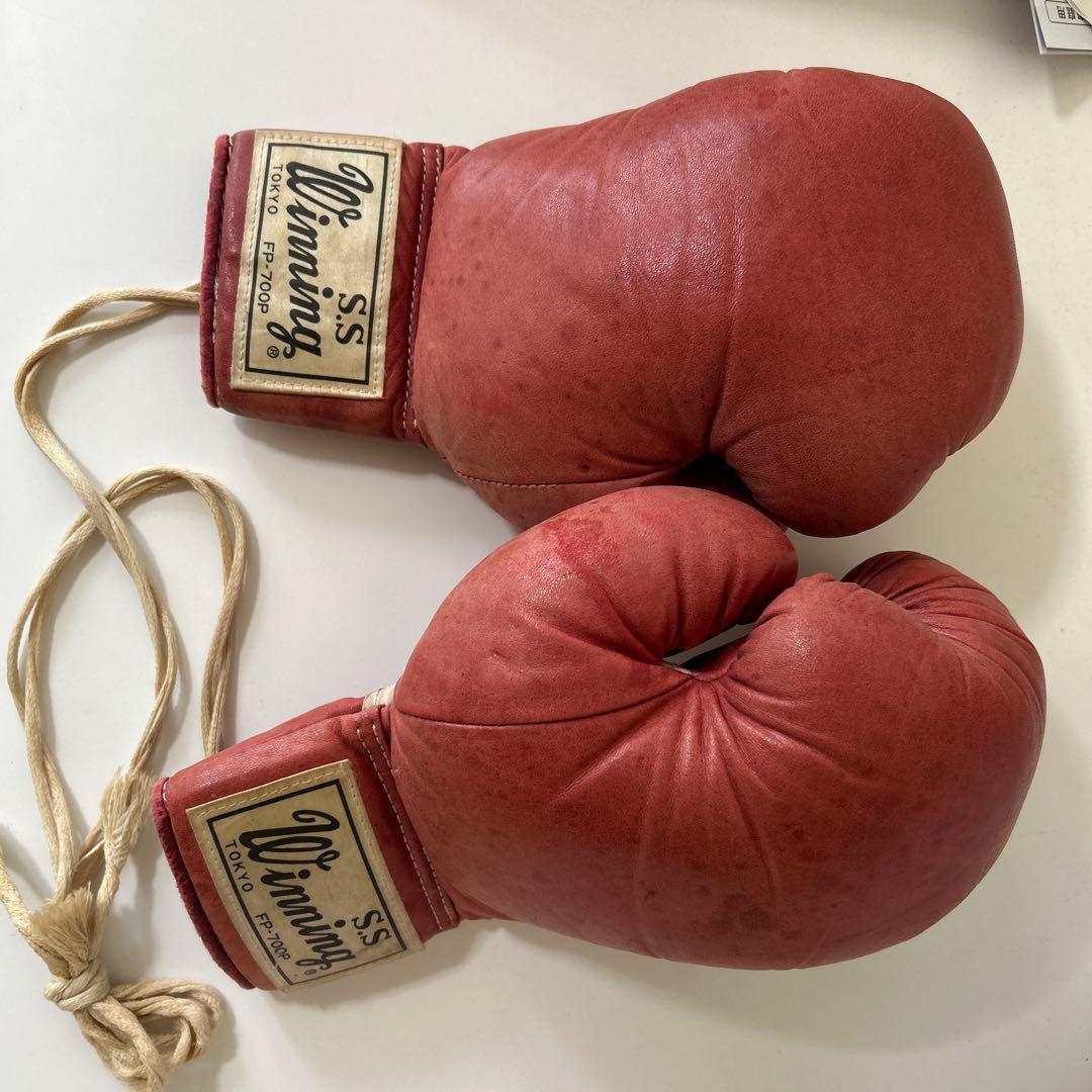 Winning ボクシンググローブ レッド８オンス（未使用、レア）