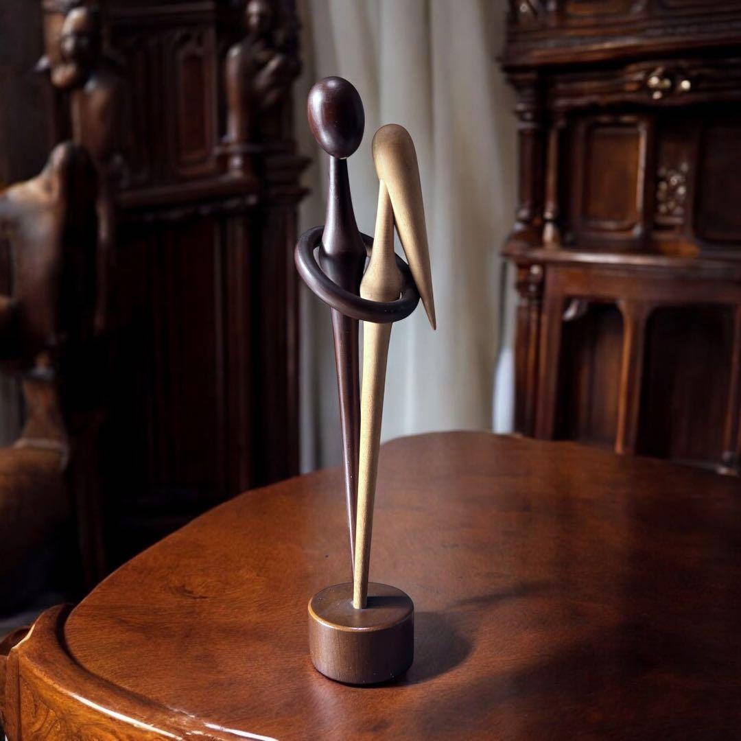 1971年 近代 モダンこけし 杉崎泰山 作 〈ささやき〉創作　郷土玩具