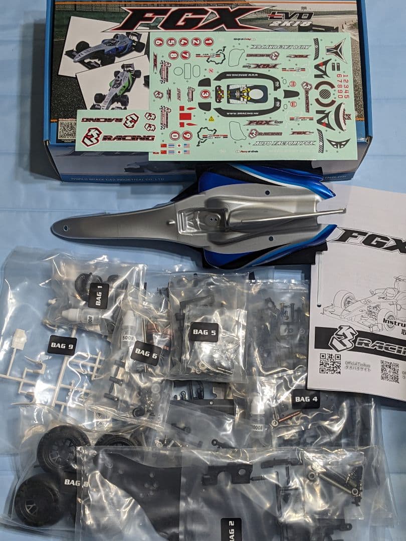 希少！【未使用★未組立て】★3レーシングFGX★EVO　2K18★ブルーBODY