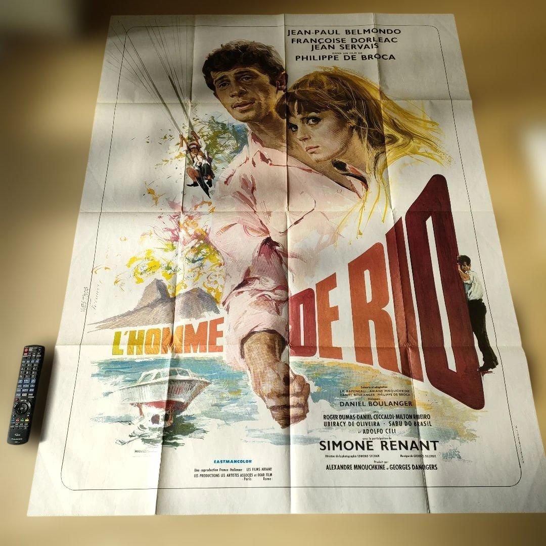 映画「リオの男」本国フランス版メトロサイズ大判オリジナルポスター