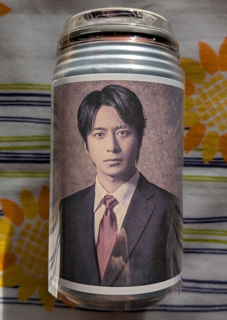 【未開封缶ごと発送】舞台『鬼太郎誕生ゲゲゲの謎』ラベル缶　水木　アクキー付き