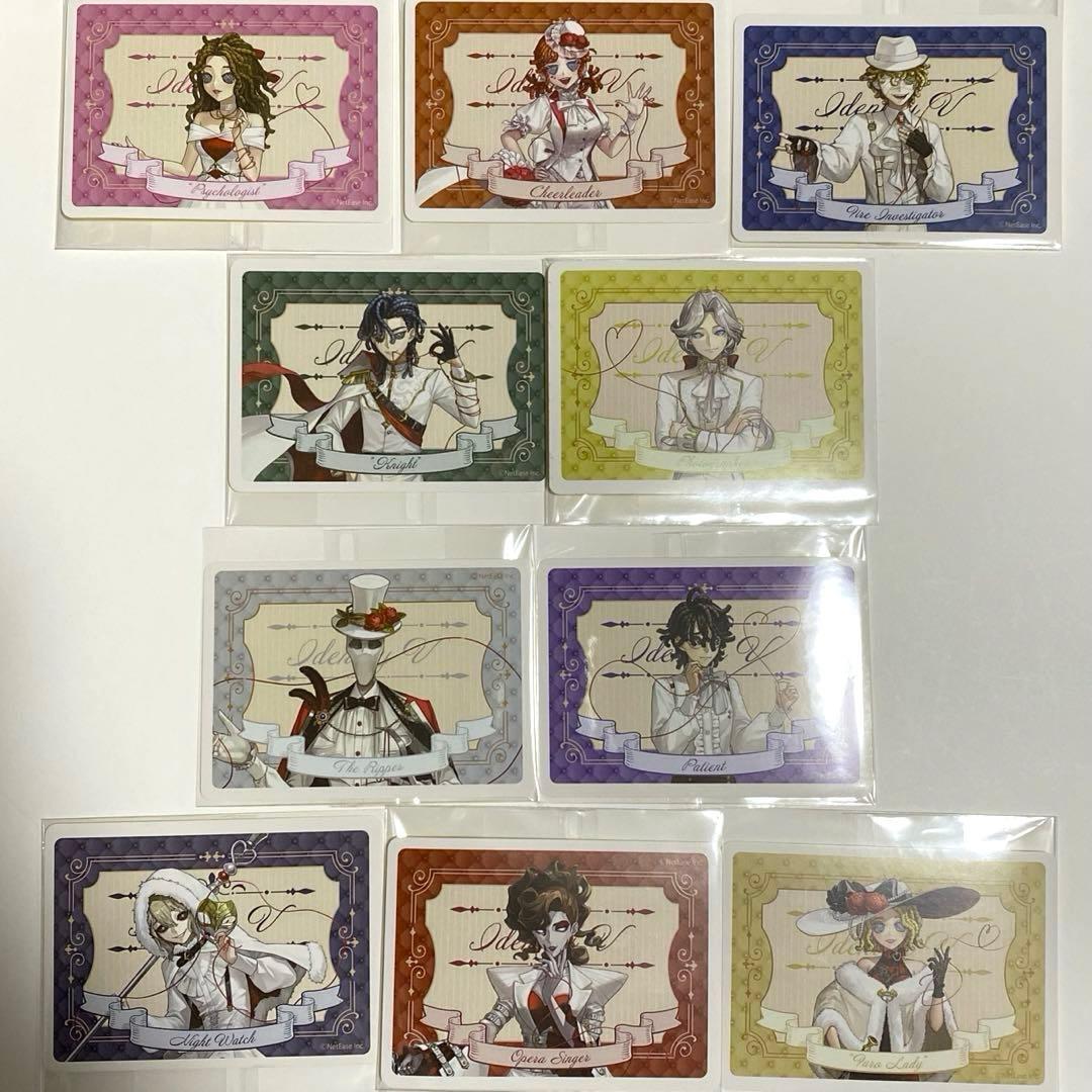 第五人格 x THEキャラCAFE ステッカー　全種類　コンプ　10枚