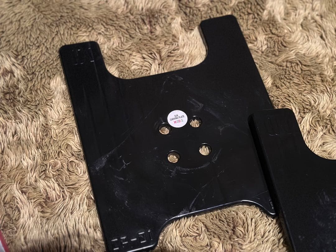 OJK カービングプレート　ブラック　middle ミドル