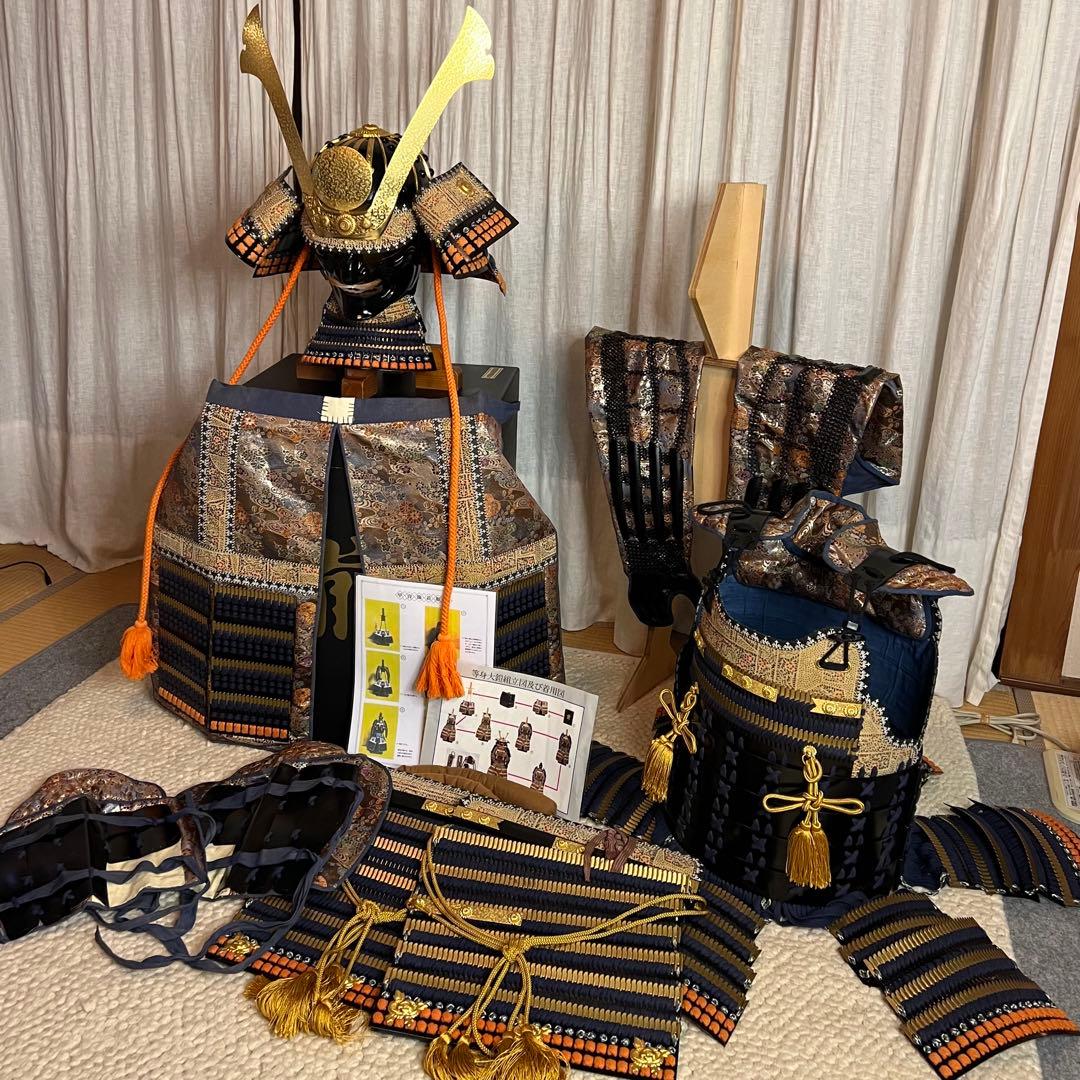 【陽菜(ハル)専用】丸武工房製【現代 甲冑 等身大】鉄地黒胴 当世具足 鎧 一式