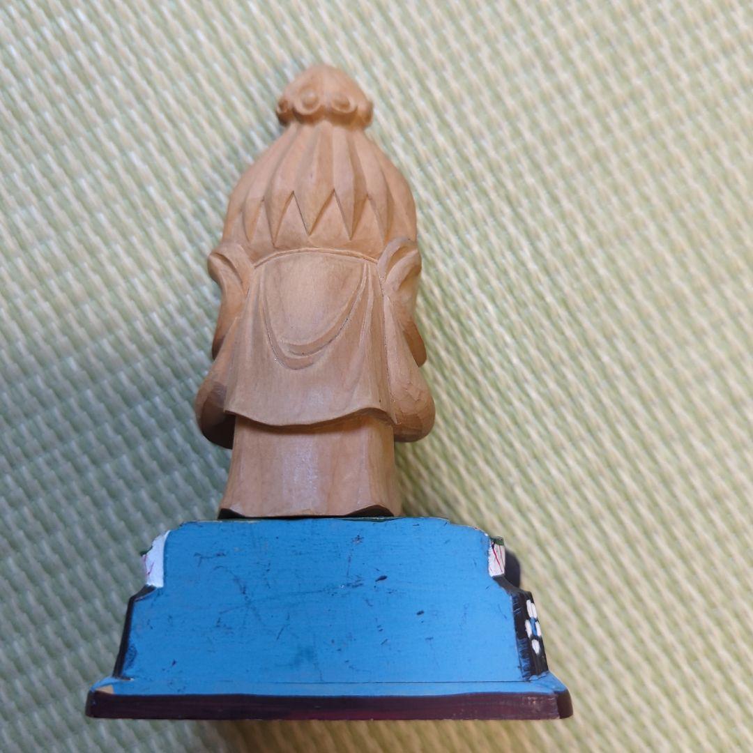 中山遠寿院鬼子母神像　遠寿院荒行堂伝師戸田日晨　開眼鬼子母神　総高さ約11㎝