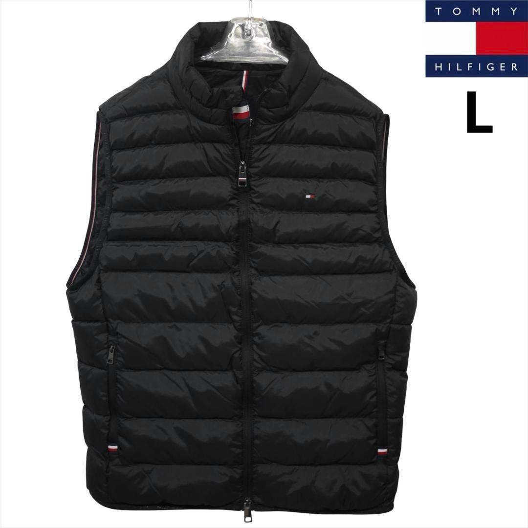 新品 トミーヒルフィガー THPROTECT 軽量 耐水 中綿 ベスト L 黒