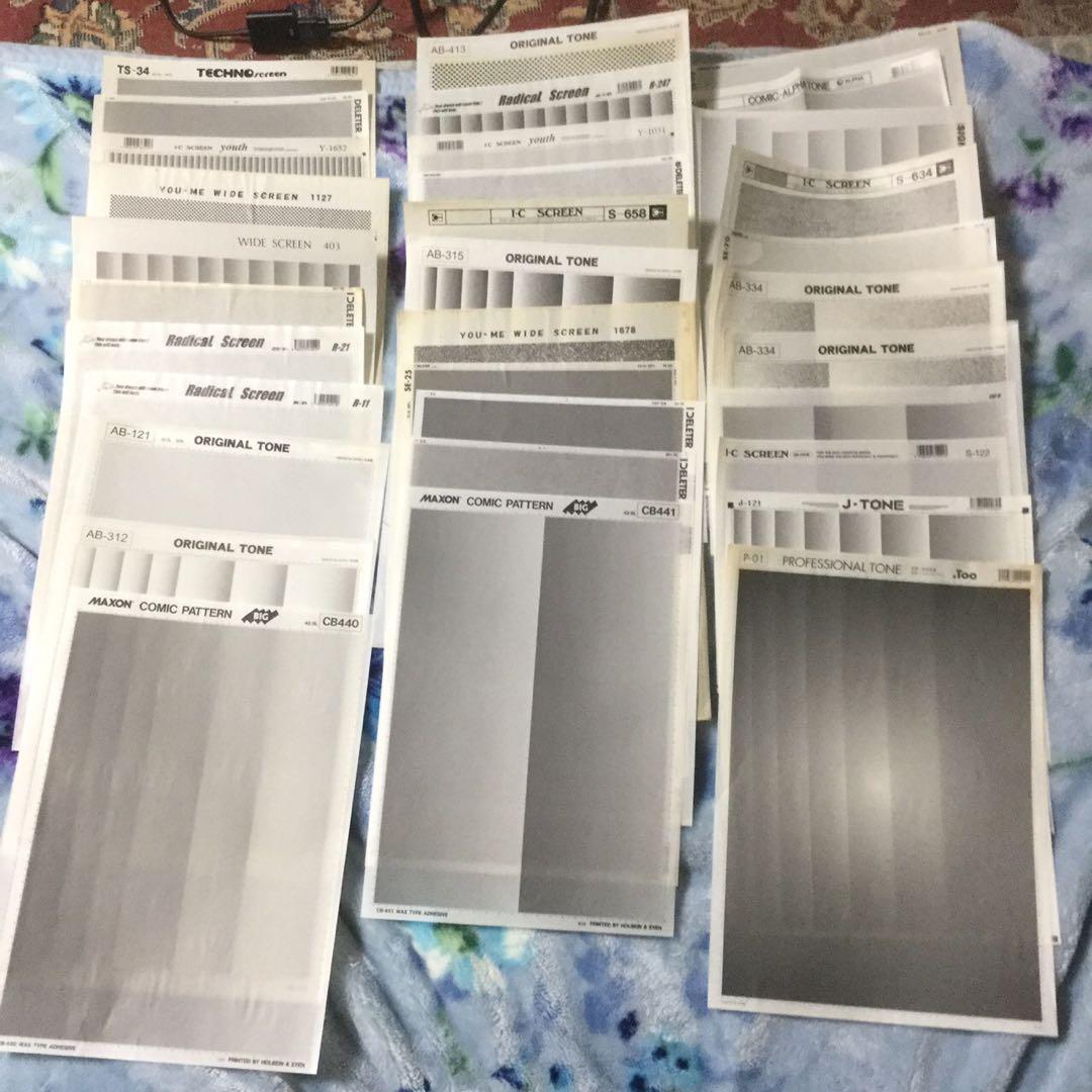 スクリーントーン　基本　ドット　影　網　グラデーション