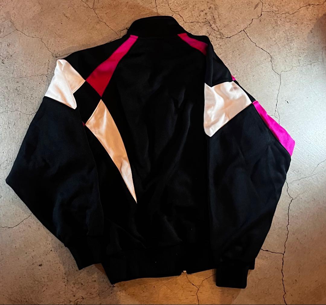 ミズノ　京セラ ジップアップジャケット 黒/ピンク サイズM