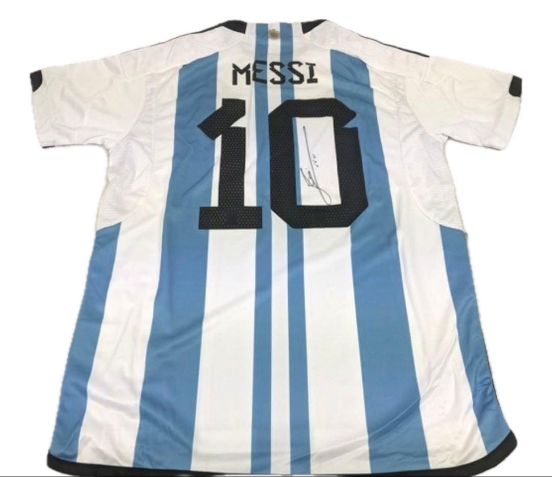 メッシ　サインユニフォーム　アルゼンチン2022-2023