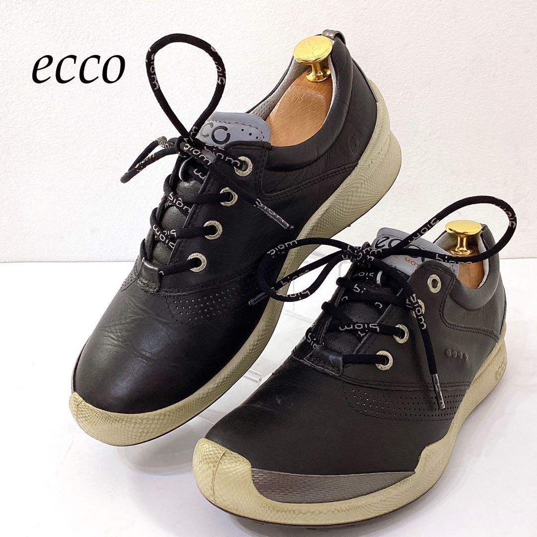 美品✨ECCO エコー ゴルフシューズ　バイオム24cm 黒 レザー