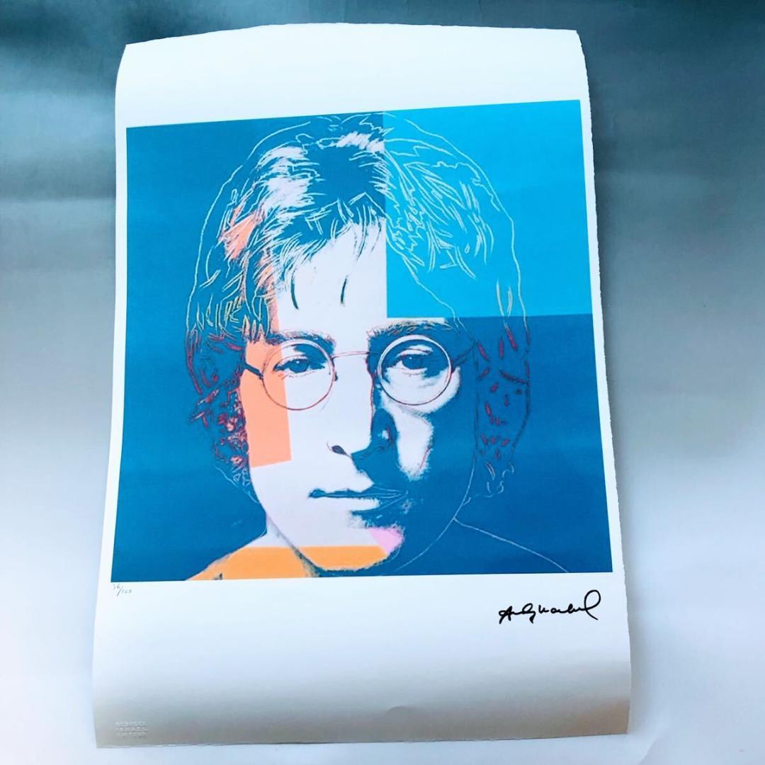 ＃3895 アンディ ウォーホル リトグラフ ジョンレノン 世界 100枚 限定