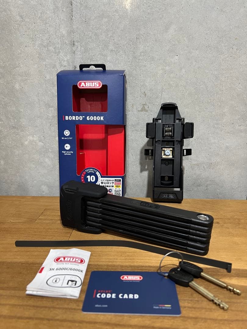 ABUS BORDO 6000K 折りたたみロック セキュリティレベル10