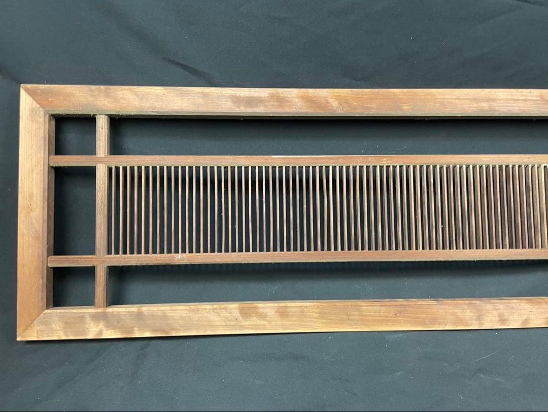 古民家 組子細工 木製欄間 横×縦×厚み 約120×37×3cm建具 DIY