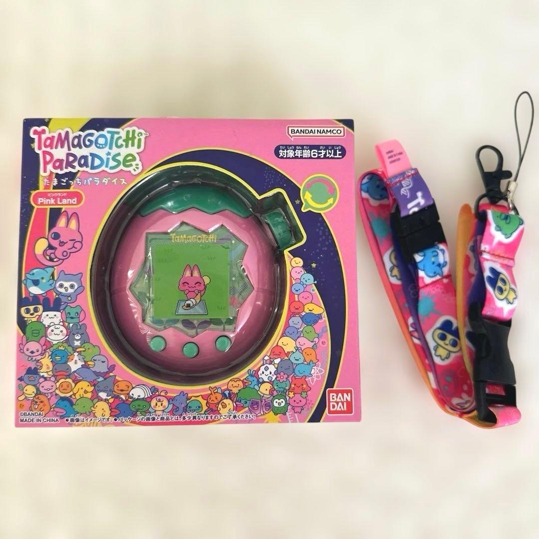 【新品未開封】バンダイ たまごっちパラダイス ピンク　ストラップ付き