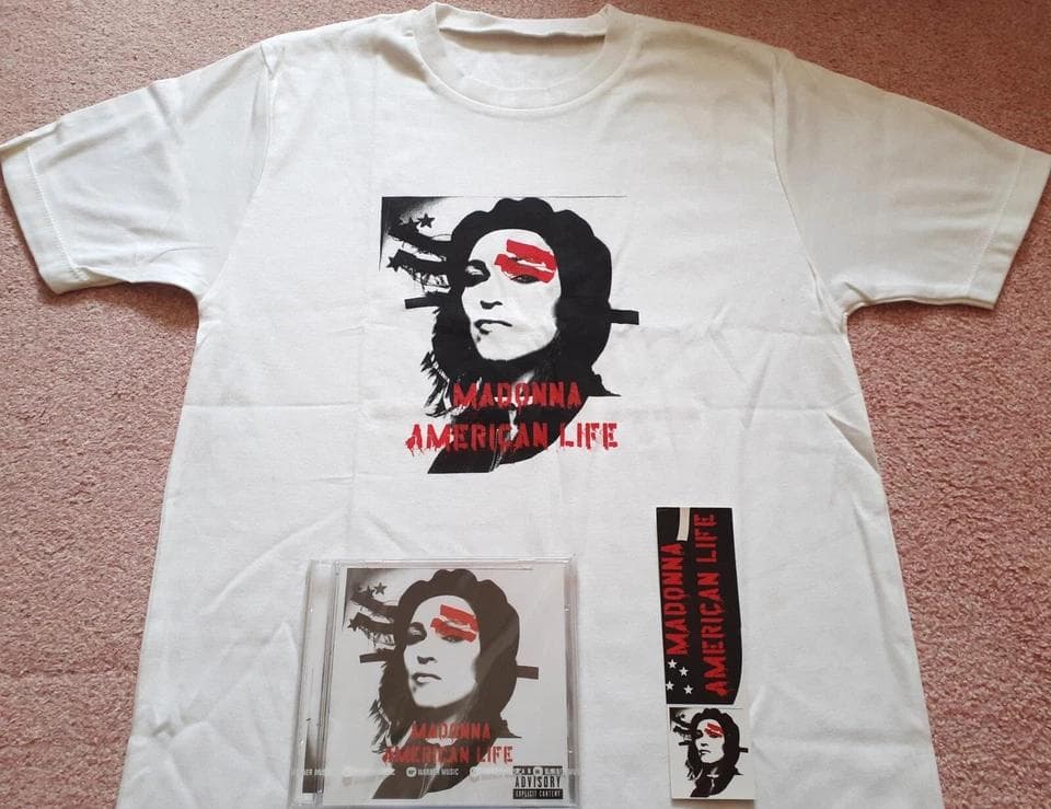 マドンナ　American Life　限定セット (Tシャツ・CD・しおり)