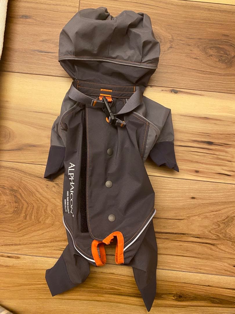 ALPHAICON レインドッグガード　犬服 グレー　サイズS