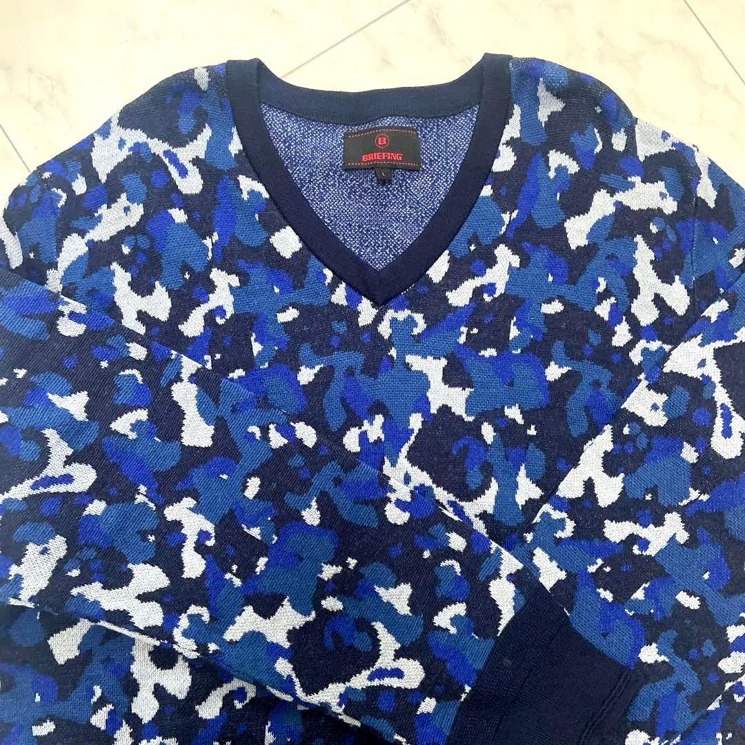 BRIEFING GOLF ニット　青黒
