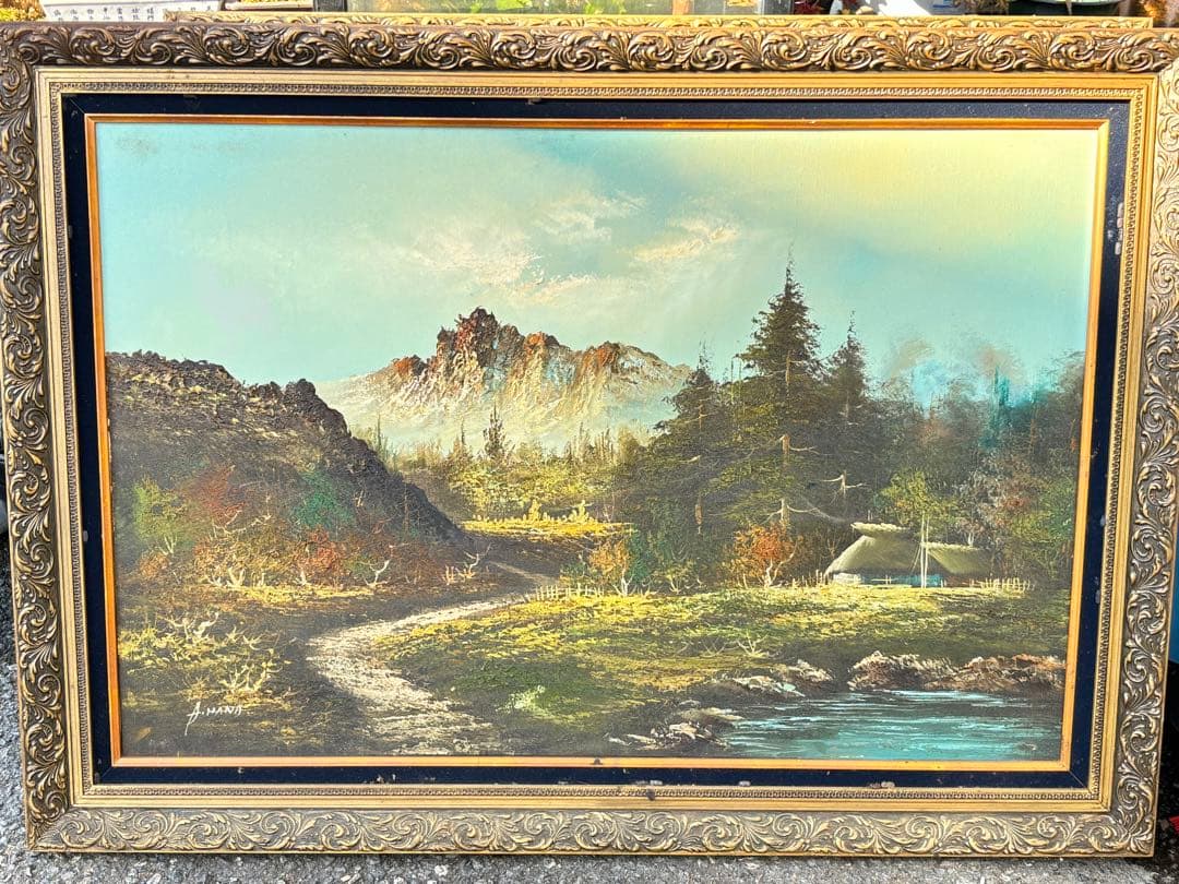 A. HANDA 風景画 油彩画 大サイズ