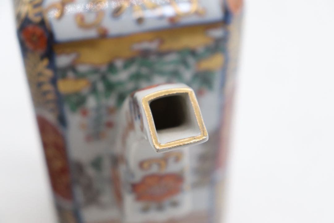 江戸　伊万里錦絵　水注　大明成化年製　送料込み250901