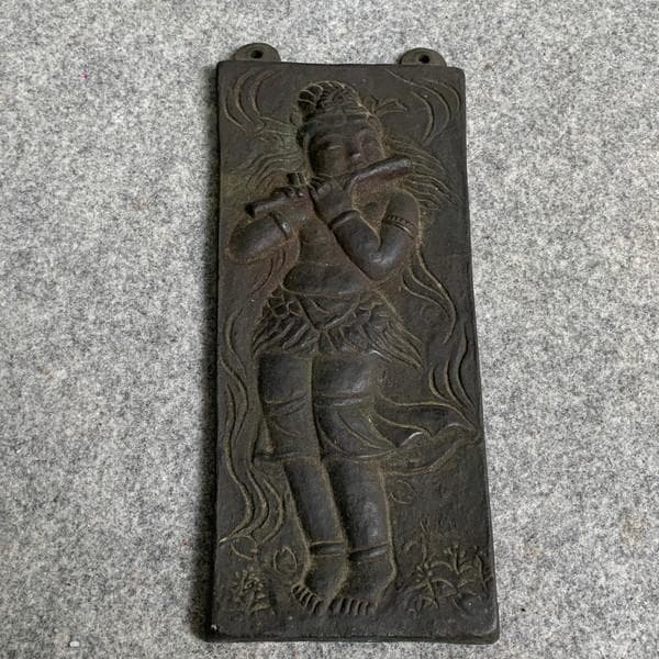 仏教美術迦陵頻伽桂樹彫仏碑 [B25952]