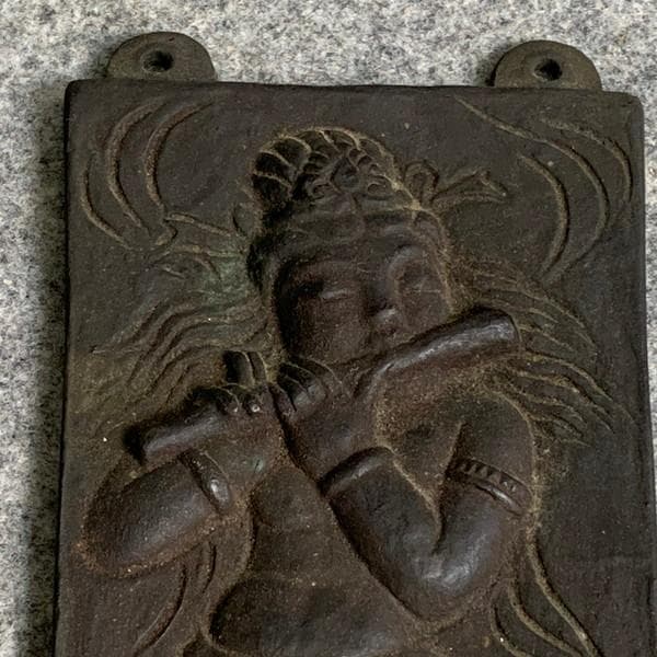 仏教美術迦陵頻伽桂樹彫仏碑 [B25952]