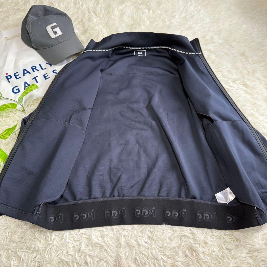 【パーリーゲイツ】極美品 セットアップ ネイビー 5サイズ pgg メンズ