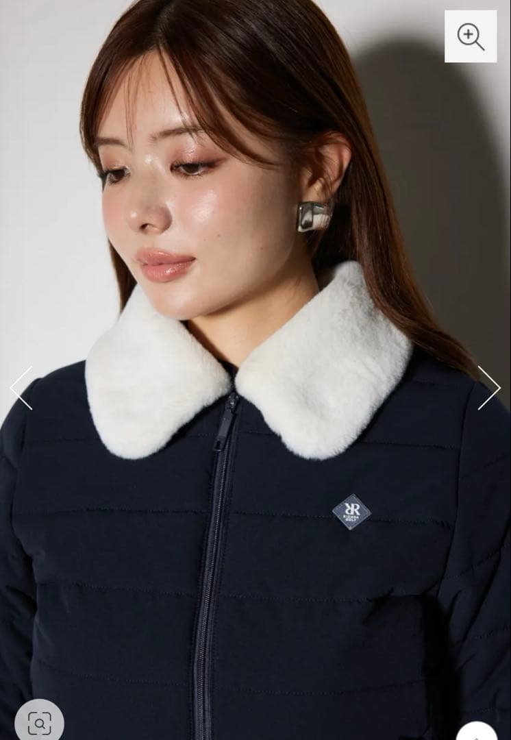 2/4限定お値下げ！リエンダゴルフ　Ｆファーカラーキルティングジャケット