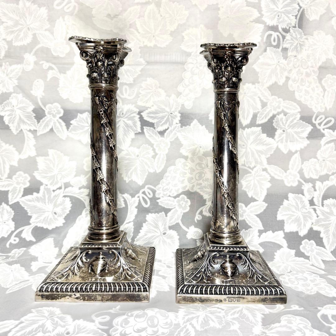 アンティーク ティファニー シルバーキャンドルホルダー 純銀