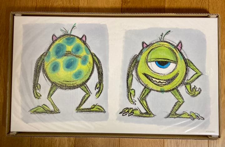 ピクサー展 キャンバスアート モンスターズインク ディズニー ピクサー 希少