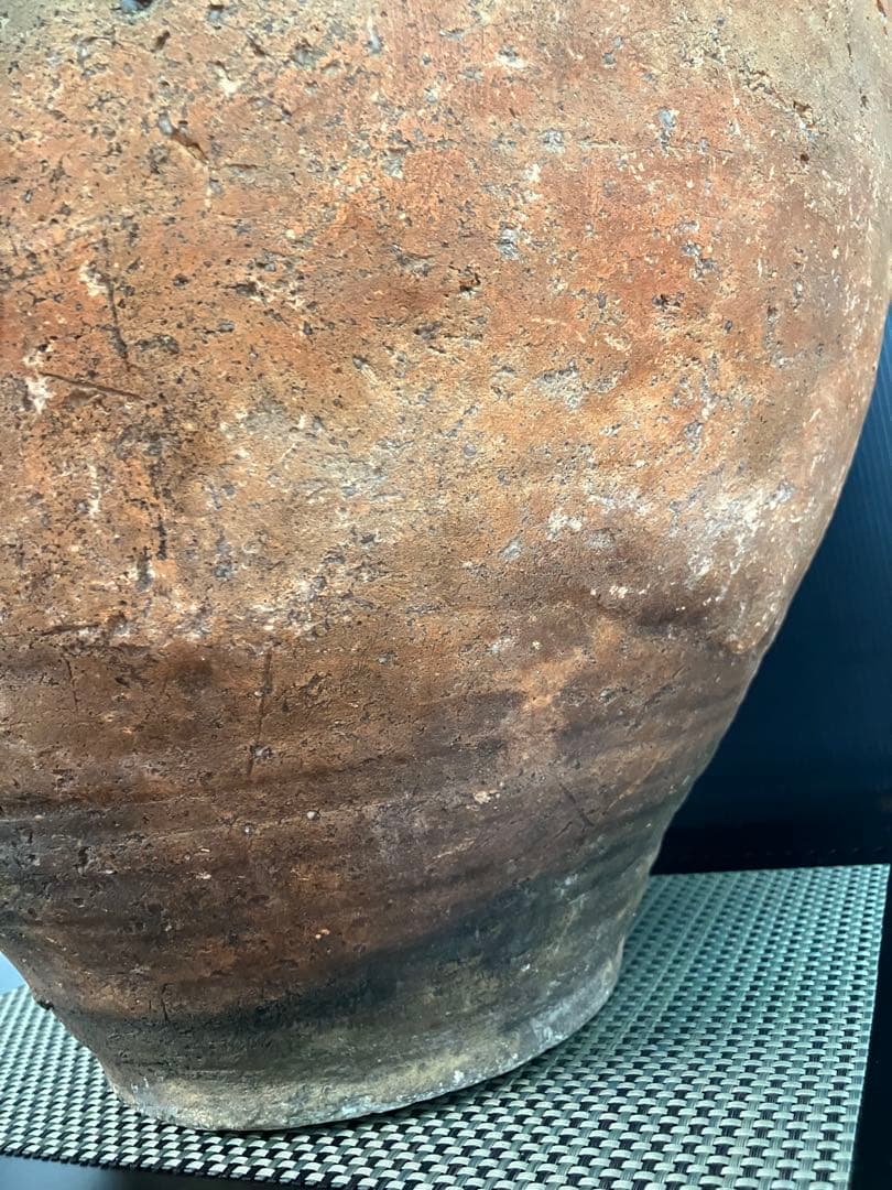 古信楽焼　大瓶　江戸中期　鑑定書付　高さ50.5cm 保存状態良　骨董品