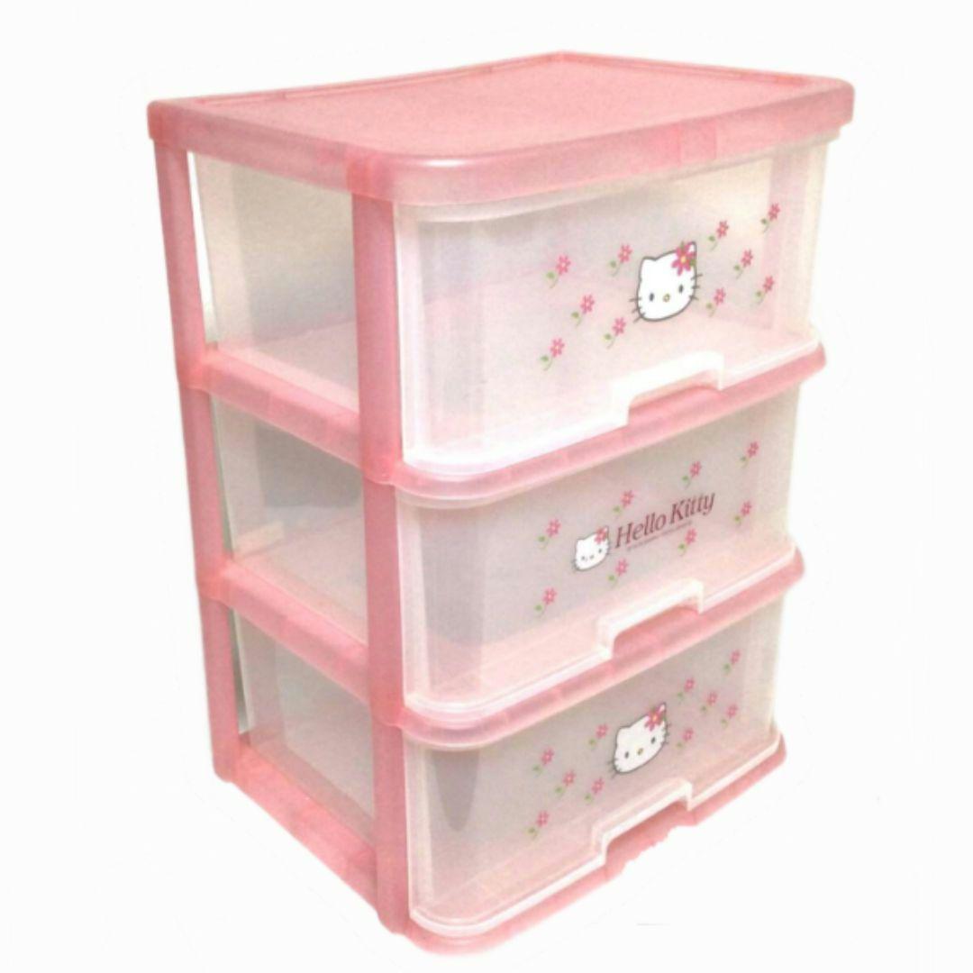 サンリオ ハローキティ1998 お花 収納ボックス 衣装ケース 引き出し レア