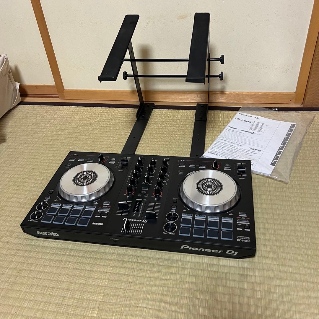 Pioneer DJ DDJ SB3 説明書　スタンド付き　動作確認済み