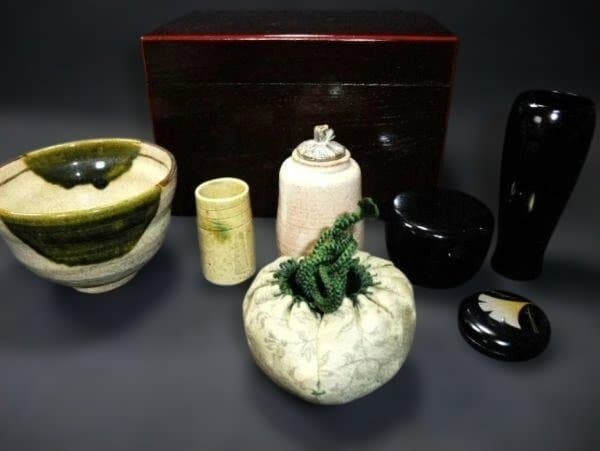茶道具セット 木製茶箱付き